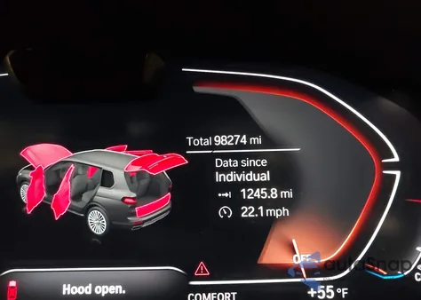 2021 BMW X7 xDrive40I from USA, damaged, VIN 5UXCW2C04M9E43533